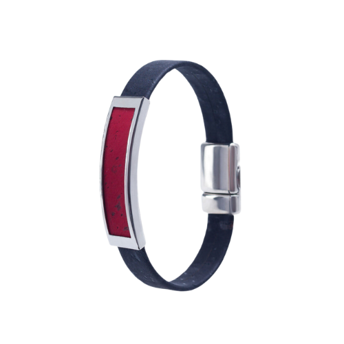 Black and Red Douro Cork Bracelet