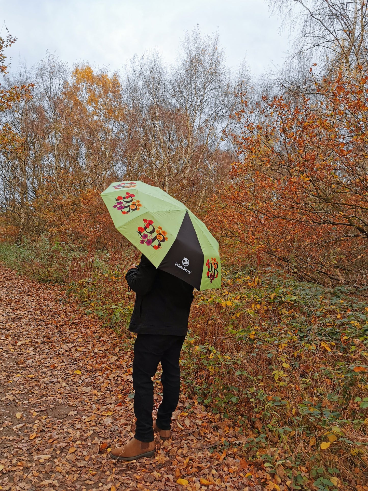 Orchid Foldable Umbrella: Stylish and Sustainable Umbrella with Botanical Design