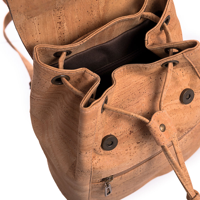 cosmetic cork backpack