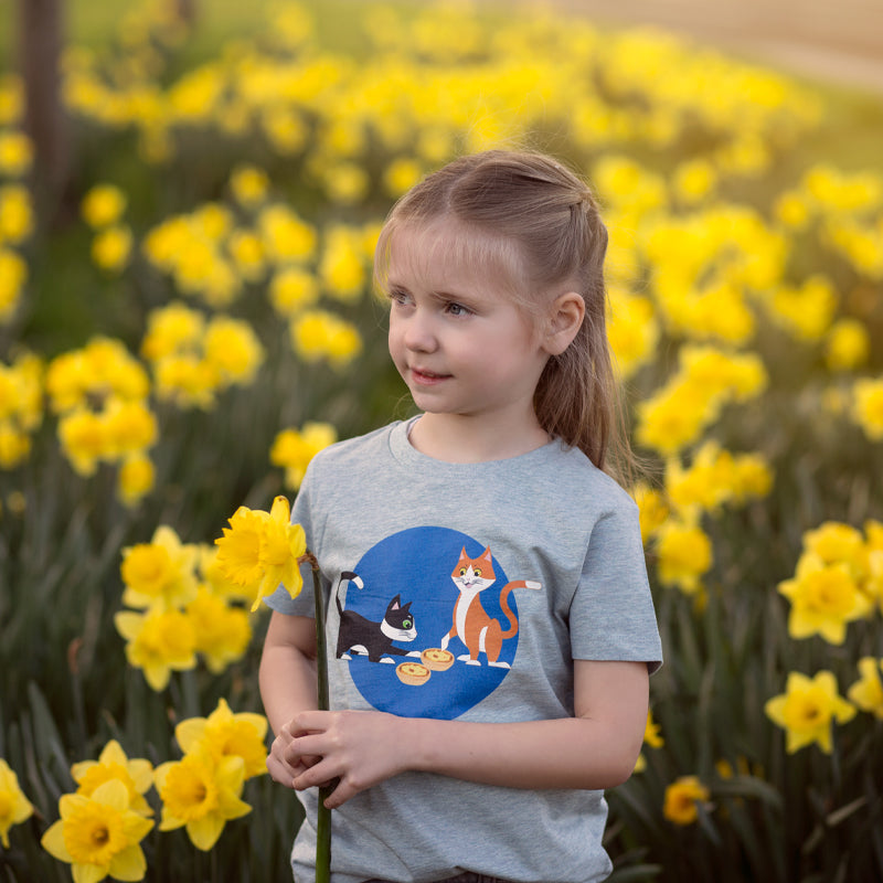 kids organic cotton cat t-shirt