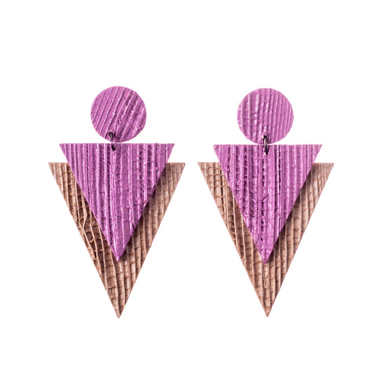 vice and virtue banana fibre earrings