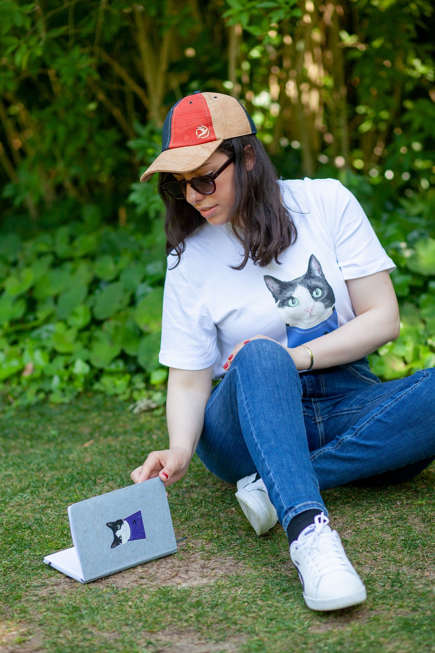 Caderno Serenity Cat Cortiça