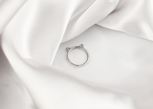 Stainless Steel Cat Ring with Cat Ears: A Perfect Gift for Any Cat Lover