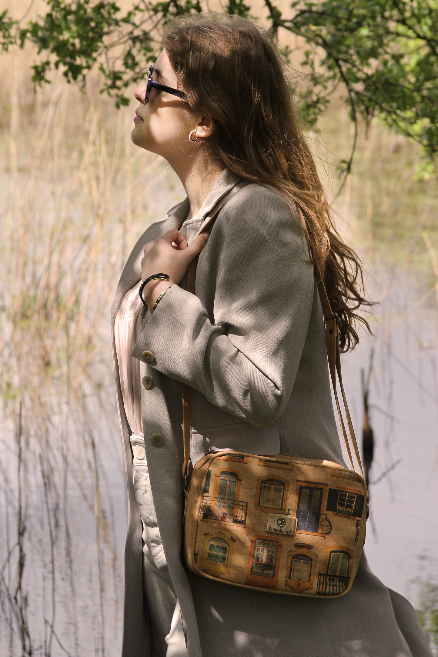 Portuguese Window Collection Cork Crossbody Bag: Stylish, Sustainable, and Ethical Crossbody Inspired by Traditional Portuguese Windows