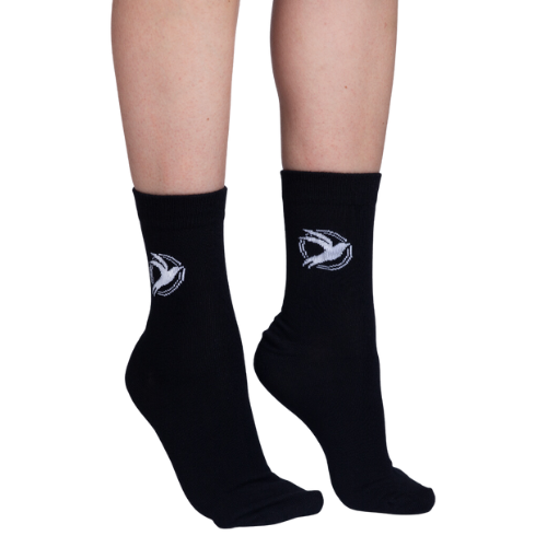 Comfortable and Breathable Bamboo Socks with Arch Support Black
