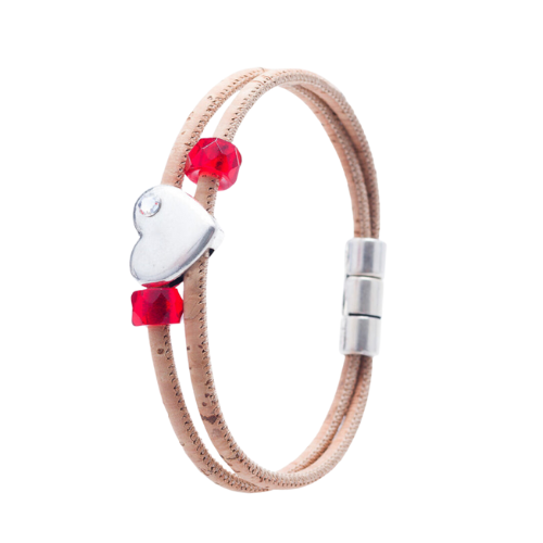 Viana Heart Bracelet: A Stylish and Sustainable Bracelet Made from Cork