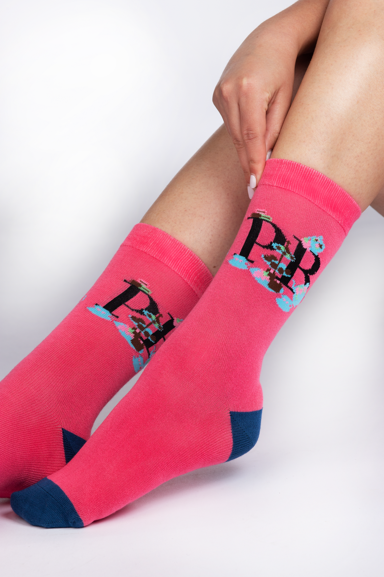 pink bamboo socks