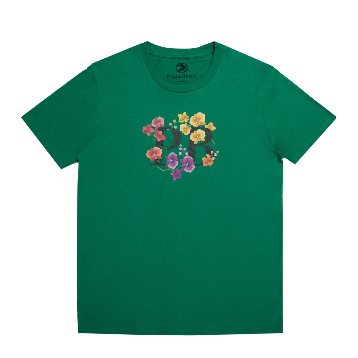 Orchideen-T-Shirt aus Bio-Baumwolle: Nachhaltiges, stilvolles und ethisches T-Shirt aus 100 % GOTS-zertifizierter Bio-Baumwolle