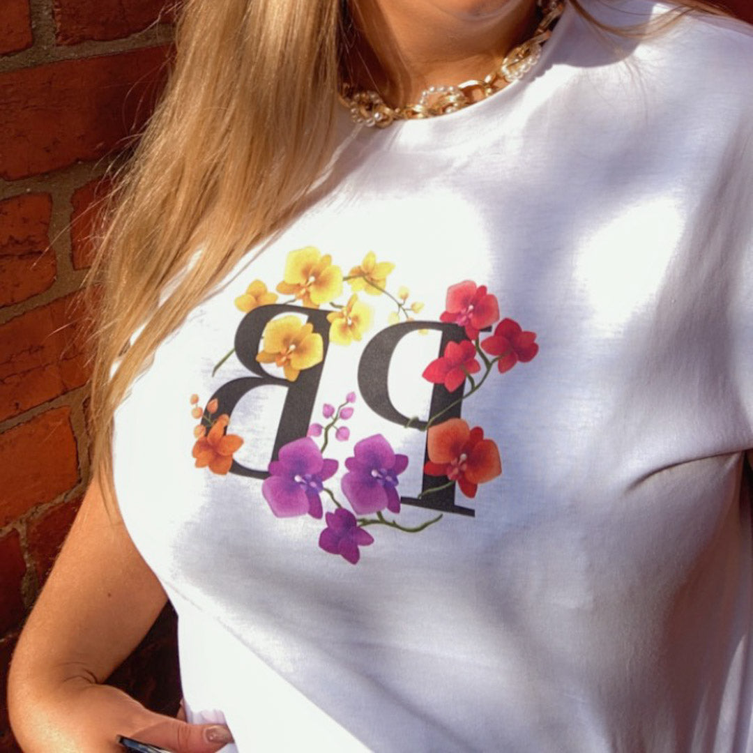 Camiseta de algodão orgânico Orchid: camiseta sustentável, estilosa e ética feita com 100% algodão orgânico com certificação GOTS