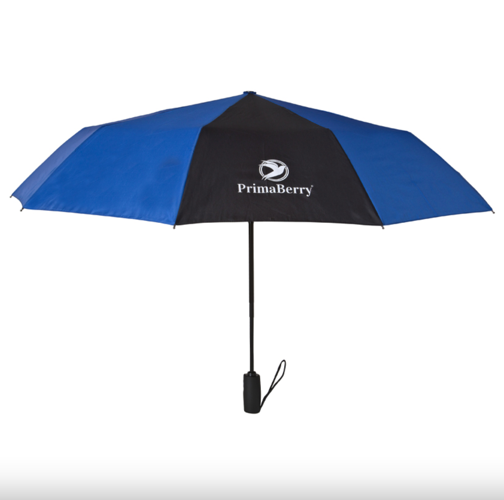 Guarda-chuva elegante e elegante azul e preto para homens e mulheres