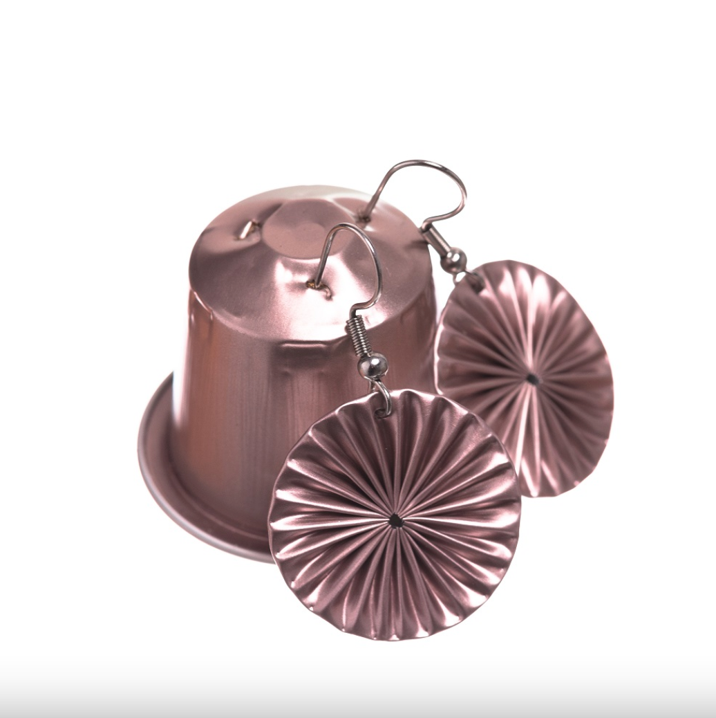 Coffee Pods Earrings (Fully Open Fan)