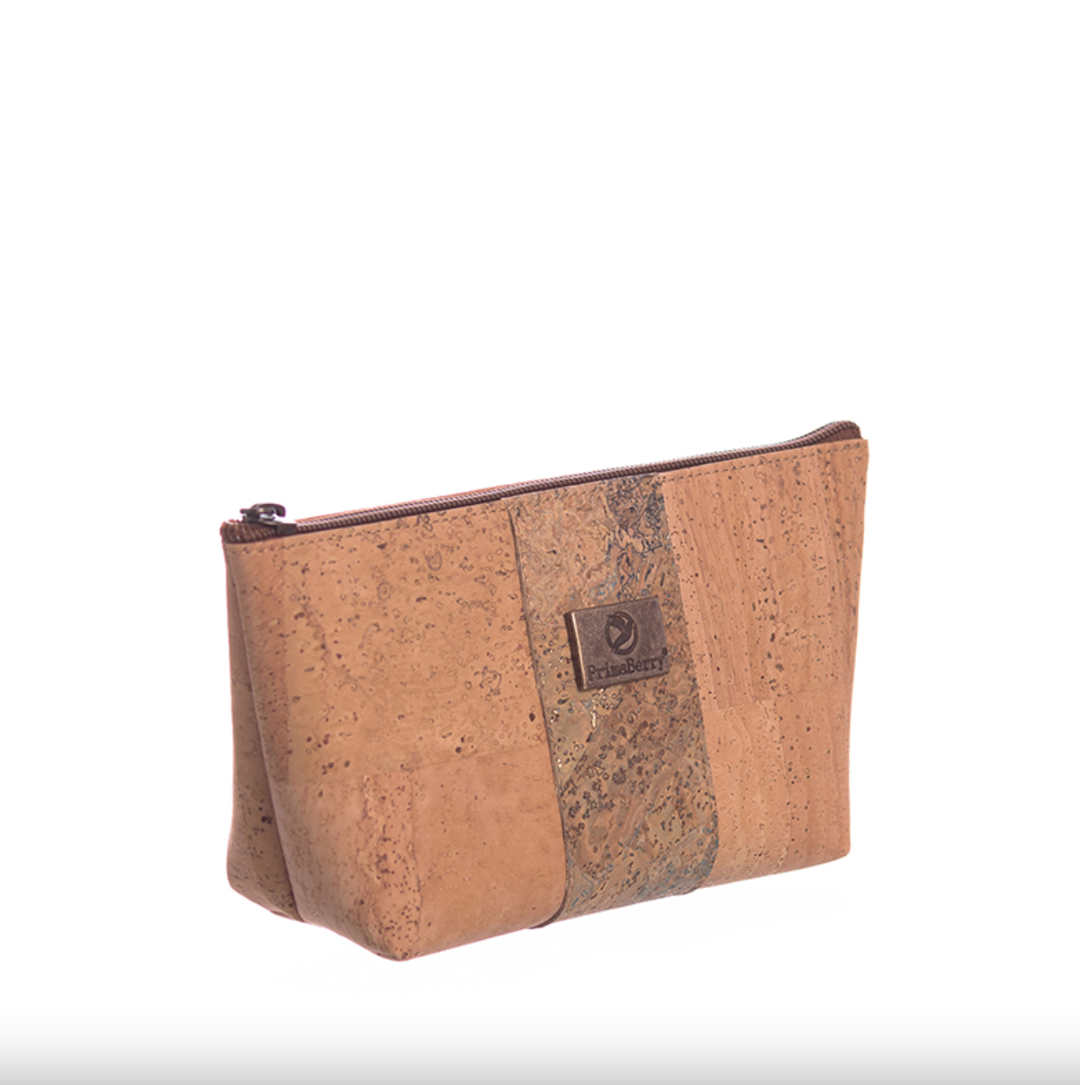 Small Map Cosmetic Bag: Stylish and Functional Travel Bag with a Vintage Map Design, Made from Sustainable Cork