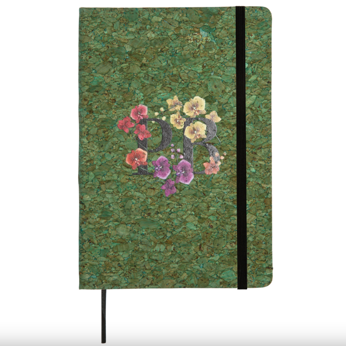 Caderno de cortiça Orchid: caderno ecológico com design de orquídea para amantes da natureza, estudantes, escritores e veganos