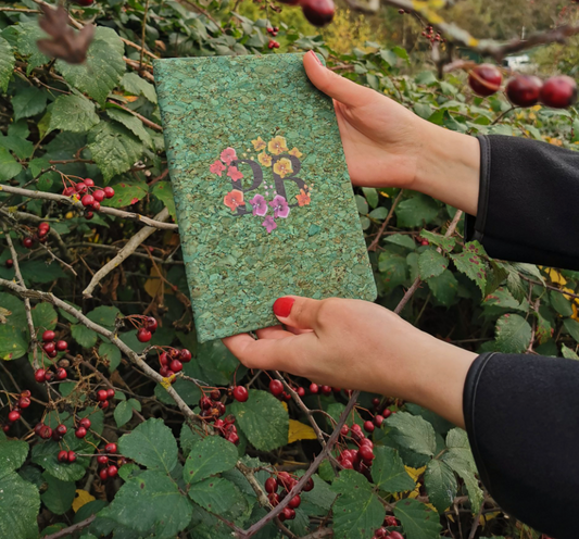 Orchid Cork Notebook: Eco-Friendly Notebook with Orchid Design for Nature Lovers, Students, Writers, and Vegans