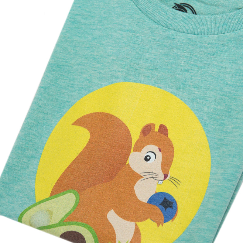 kids unisex organic cotton squirrel t-shirt