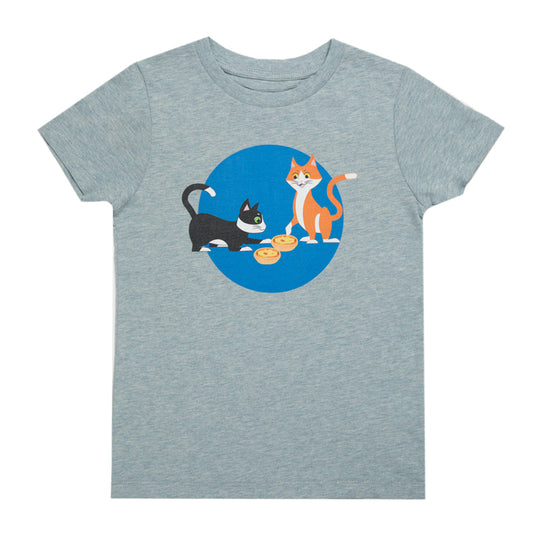 kids unisex organic cotton cat t-shirt