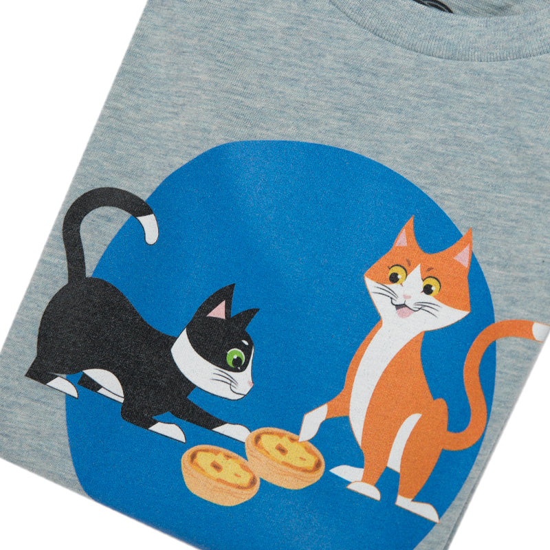 kids unisex organic cotton cat t-shirt
