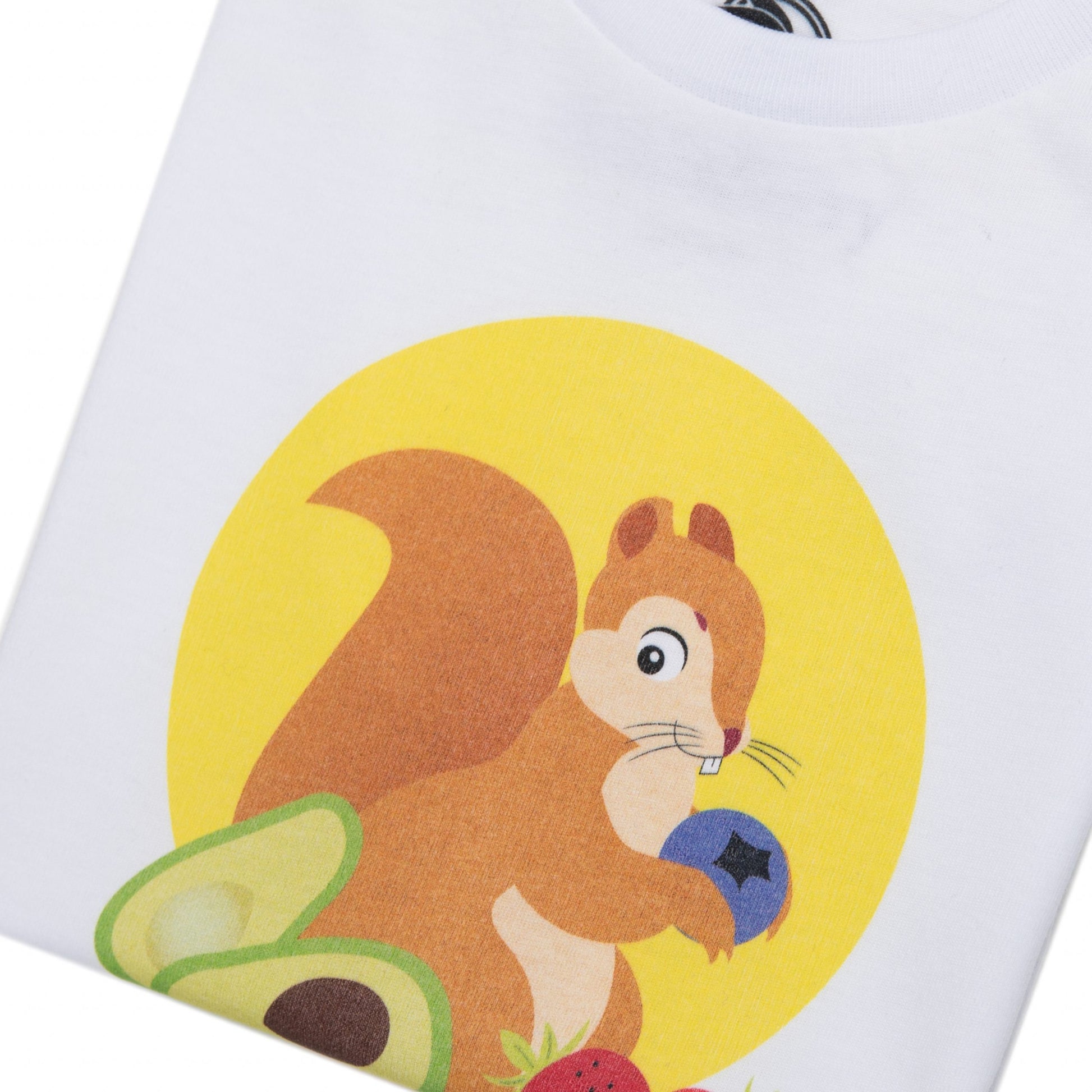 kids organic cotton squirrel shirt