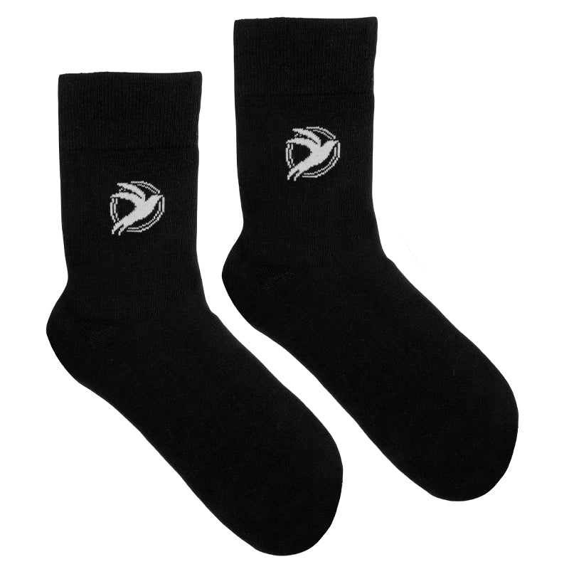 quarter socks in black