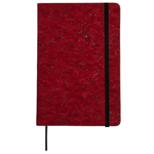 red cork notebook