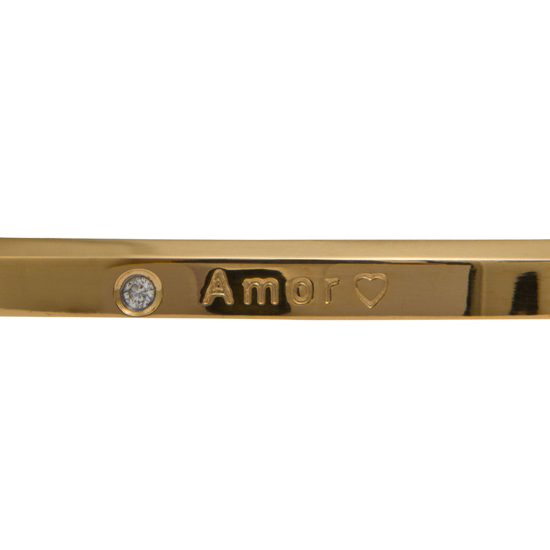 amor stainless steel gold bracelet