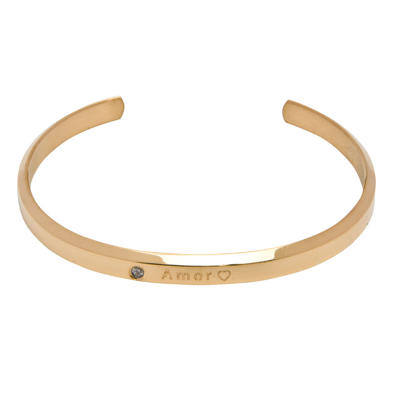 amor stainless steel gold bracelet