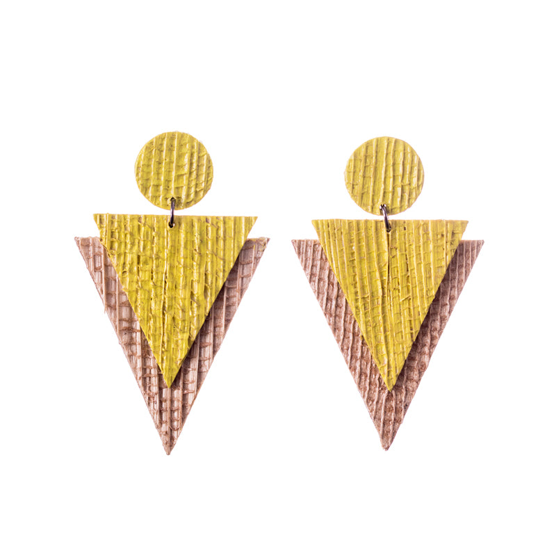 vice and virtue banana fibre earrings